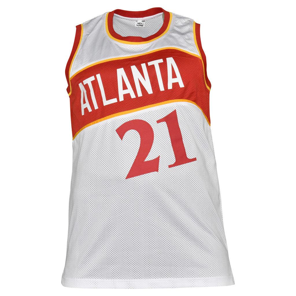 Dominique Wilkins Autographed Atlanta Hawks (White #21) Jersey - JSA