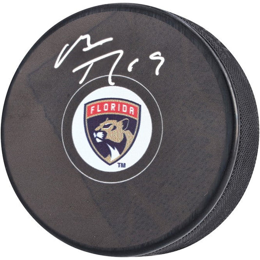Matthew Tkachuk Autographed Florida Panthers Hockey Puck - JSA