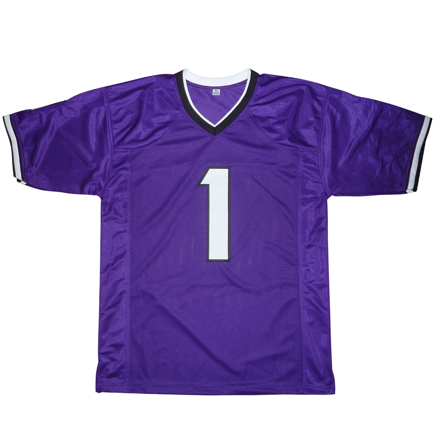 Quentin Johnston Autographed TCU Horned Frogs (Purple #1) Custom Jersey - Beckett