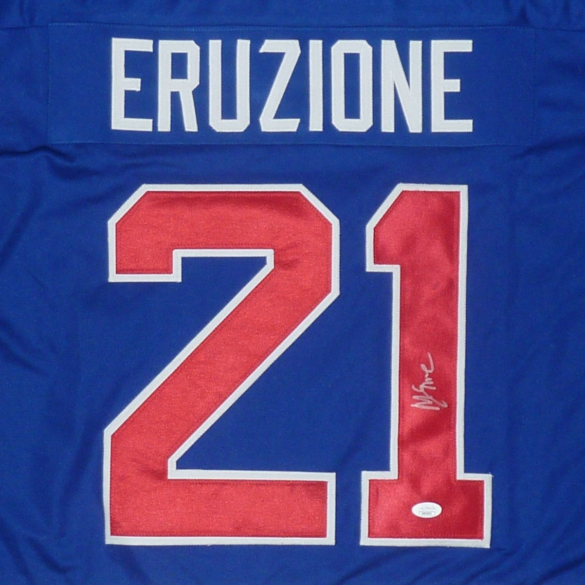 Mike Eruzione Autographed USA Hockey (Blue #21) Custom Jersey - JSA