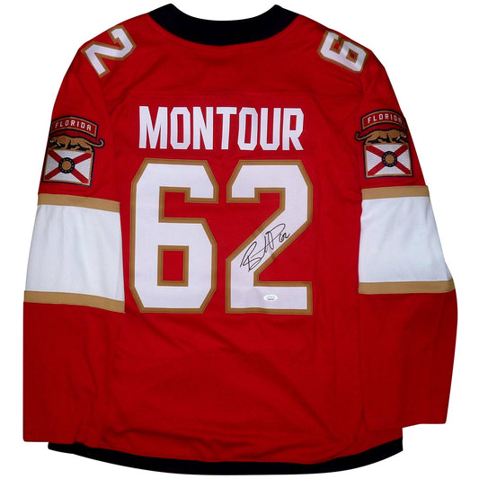 Brandon Montour Autographed Florida Panthers (Red #62) Fanatics Breakaway Authentic Jersey - JSA