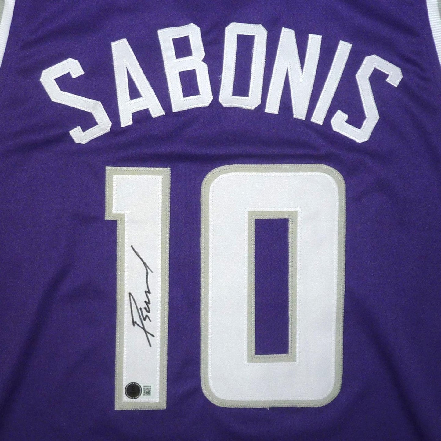 Domantas Sabonis Autographed Sacramento (Purple #10) Custom Jersey - Beckett