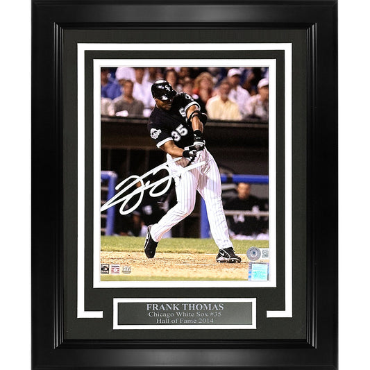 Frank Thomas Autographed Chicago White Sox Deluxe Framed 8x10 Photo - Beckett