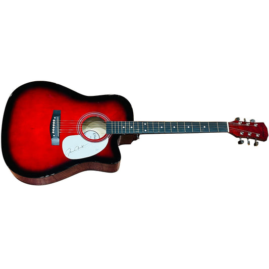 Darius Rucker Red Acoustic Guitar with Autograph - JSA