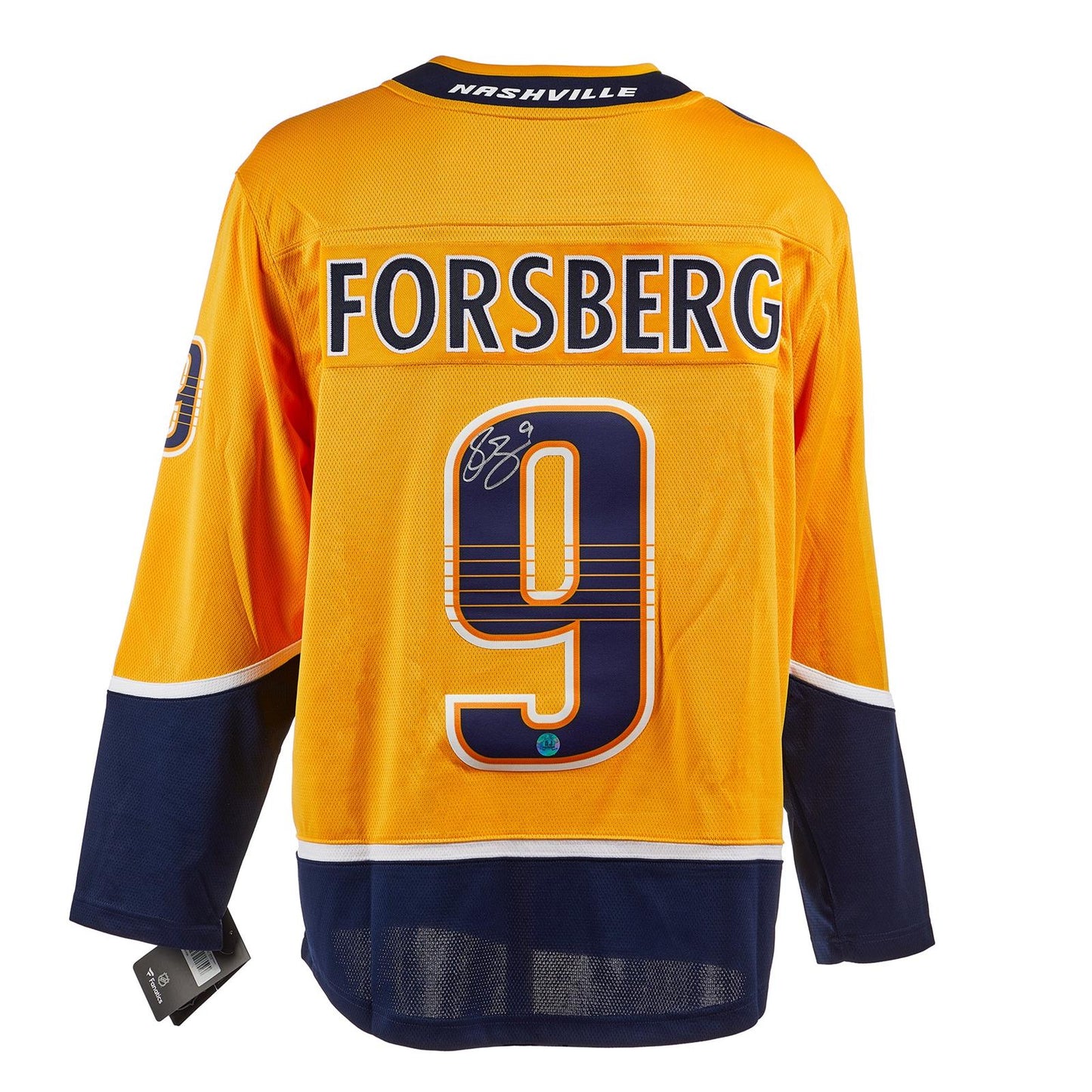 Filip Forsberg Autographed Nashville Predators (Gold #9) Breakaway Jersey - AJ
