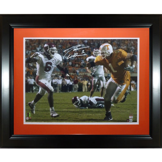 Jason Witten Autographed Tennessee Volunteers Deluxe Framed 16x20 Photo - Beckett