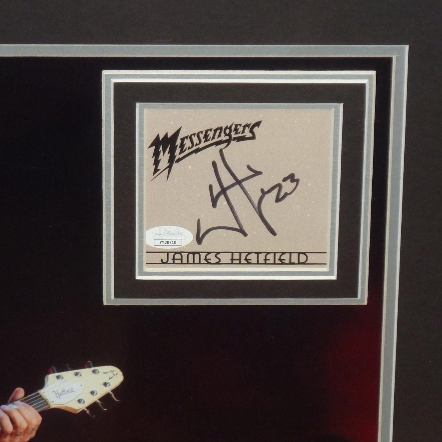 James Hetfield Autographed Metallica Deluxe Framed 16x20 Music Piece - JSA