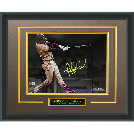 Fernando Tatis Jr Autographed San Diego Padres (Spotlight) Deluxe Framed 11x14 Photo - Beckett