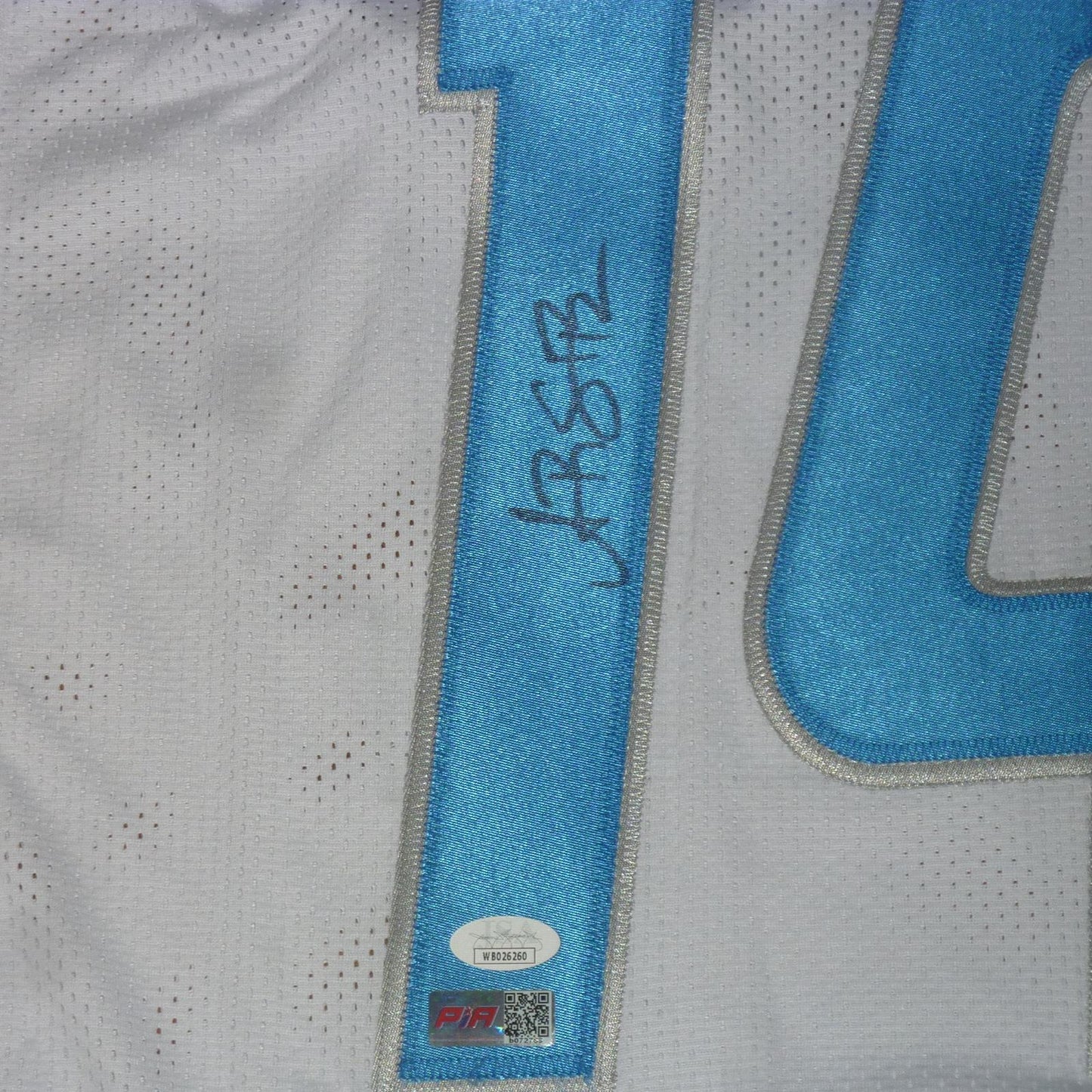 Amon-Ra St Brown Autographed Detroit (White #14) Custom Jersey - JSA