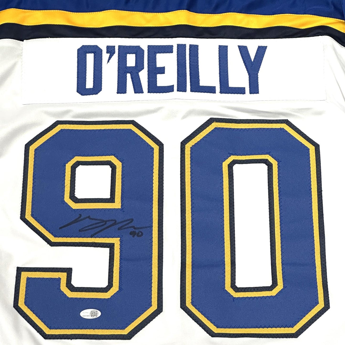 Ryan O'Reilly Autographed St Louis (White #90) Custom Hockey Jersey - JSA