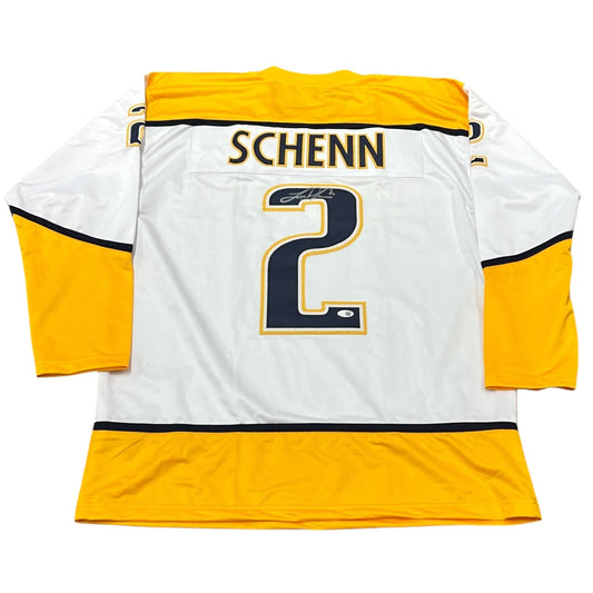Luke Schenn Autographed Nashville (White #2) Custom Hockey Jersey - JSA