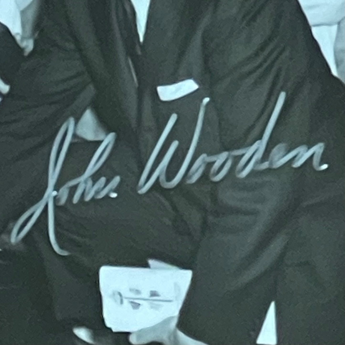 John Wooden Autographed UCLA Bruins (Final Four Trophy with Team) Deluxe Framed 8x10 Photo - JSA