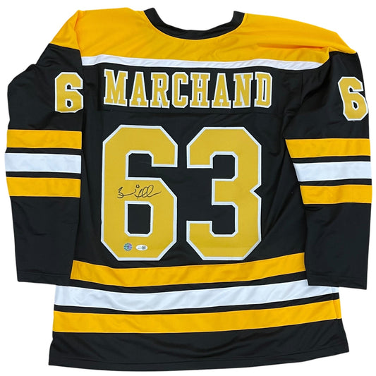 Brad Marchand Autographed Boston (Black #63) Custom Jersey - JSA