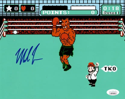 Mike Tyson Autographed Boxing (Nintendo Punchout) 8x10 Photo - JSA