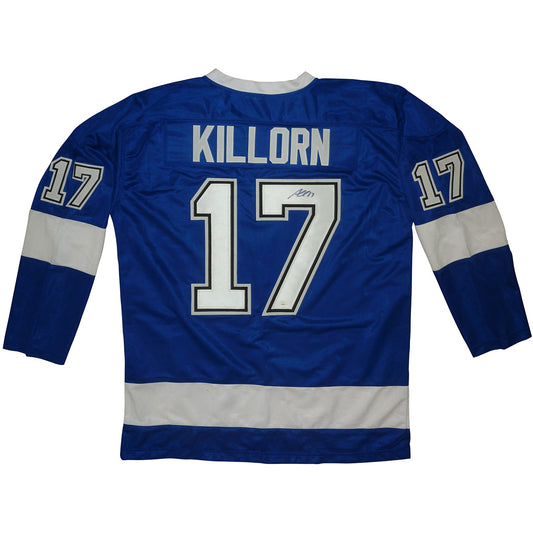Alex Killorn Autographed Tampa Bay (Blue #17) Custom Jersey - JSA