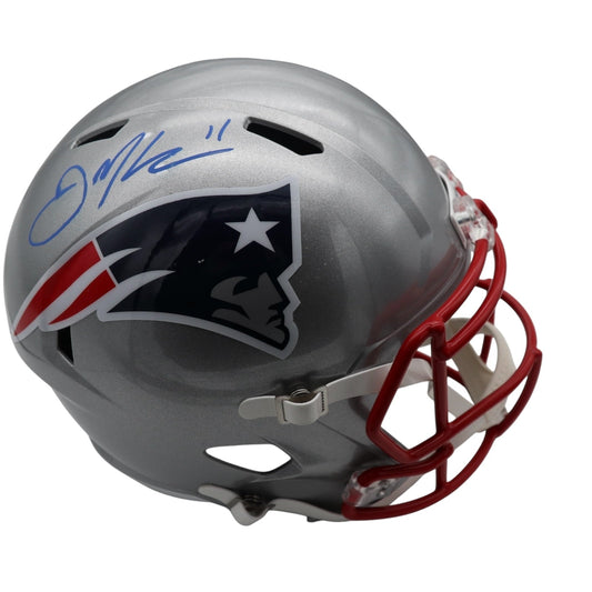 Julian Edelman Autographed New England Patriots Full-Size Helmet - JSA