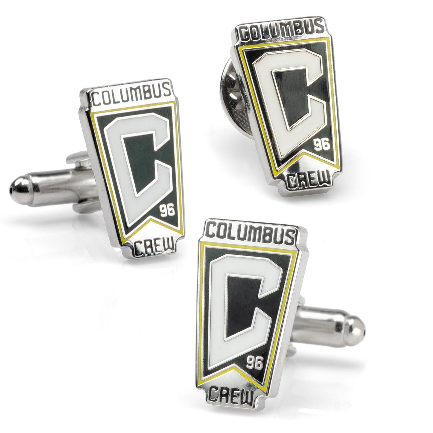 MLS Columbus Crew Cufflinks and Lapel Pin Gift Set