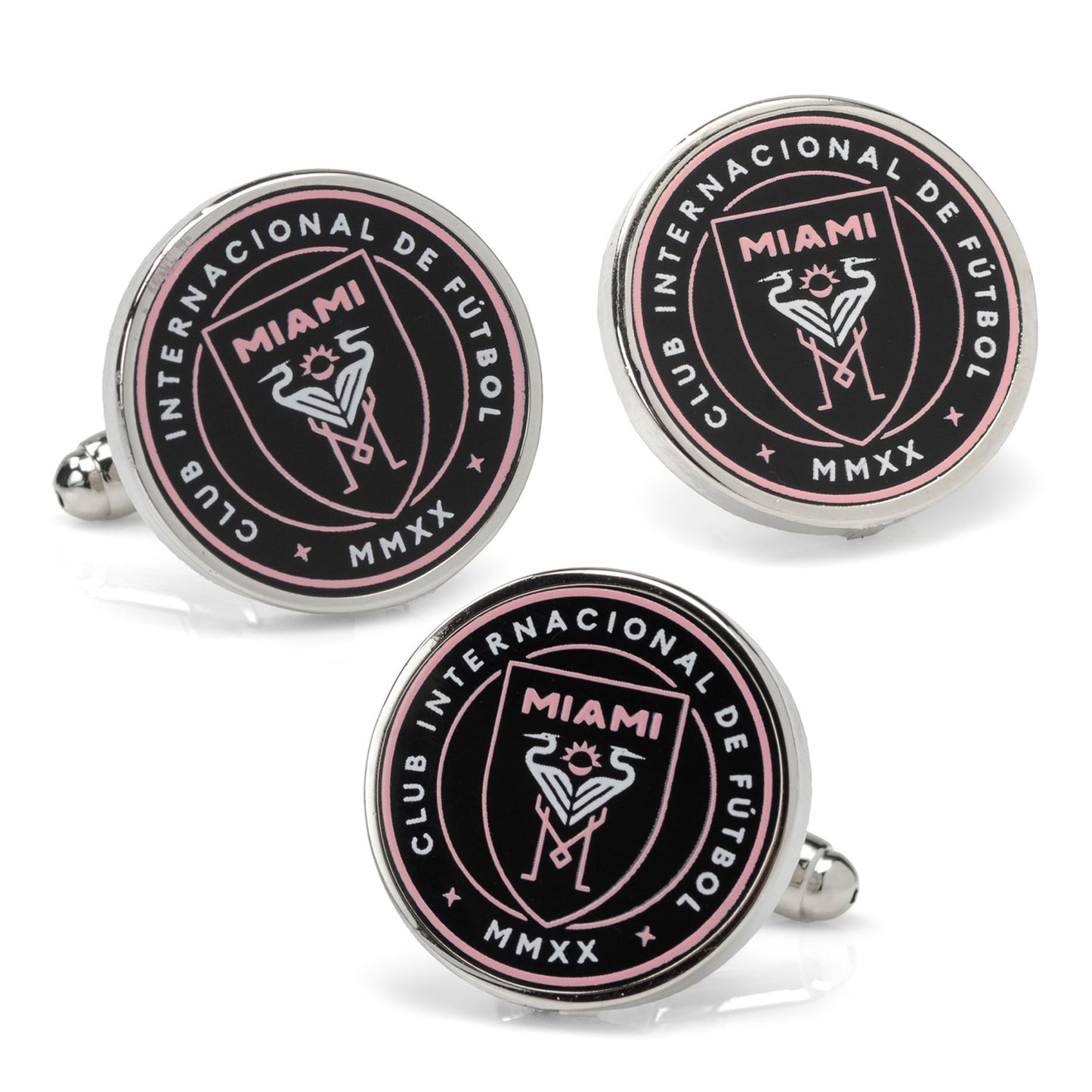 MLS Inter Miami Cufflinks and Lapel Pin Gift Set