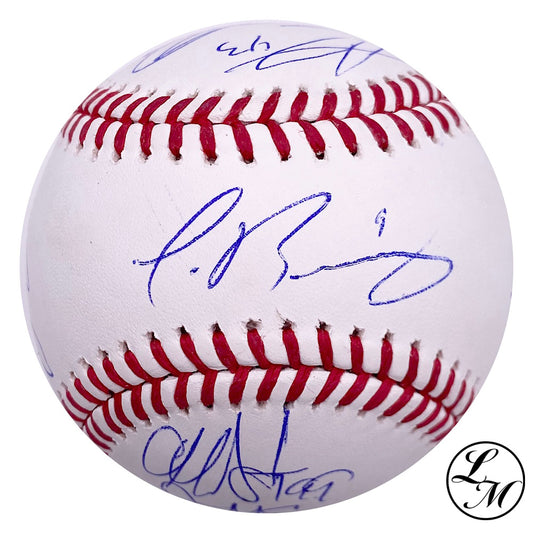 Puerto Rico World Baseball Classic Autographed Team ROMLB Baseball Baez Diaz COA