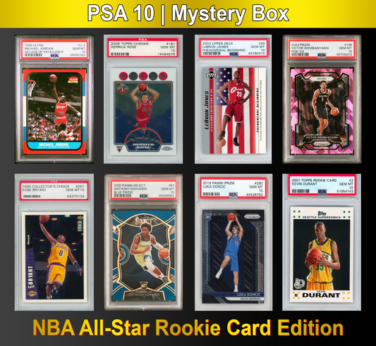 PSA 10 Graded NBA All-Star Basketball Rookie Card Mystery Box