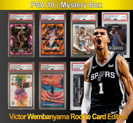 PSA 10 Graded Rookie Basketball Card Mystery Box - Victor Wembanyama