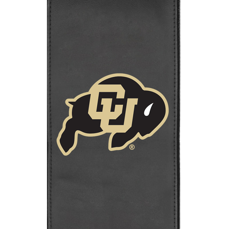 Silver Sofa with Colorado Buffaloes Logo