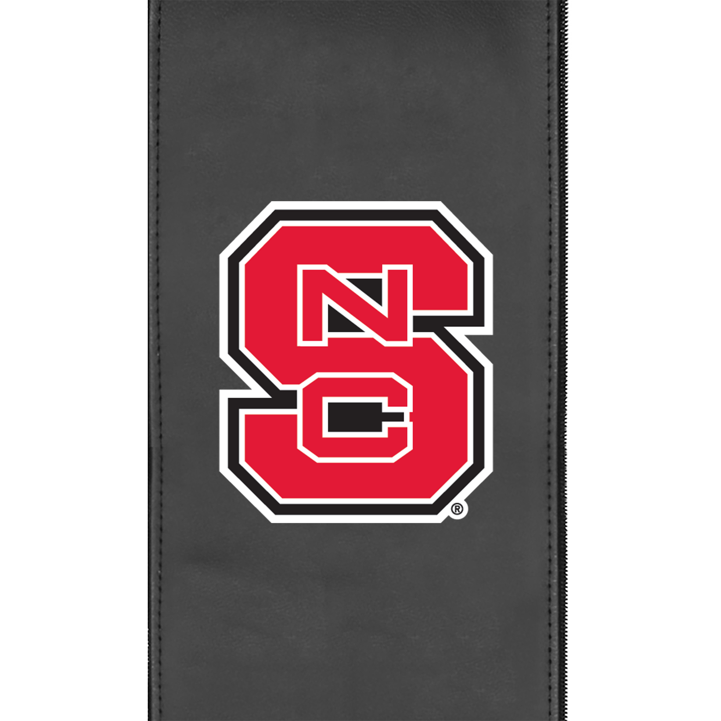 Silver Sofa with North Carolina State Logo