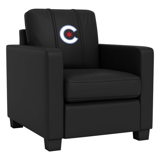 Dyno Stationary Club Chair with Chicago Cubs City Connect Primary Logo