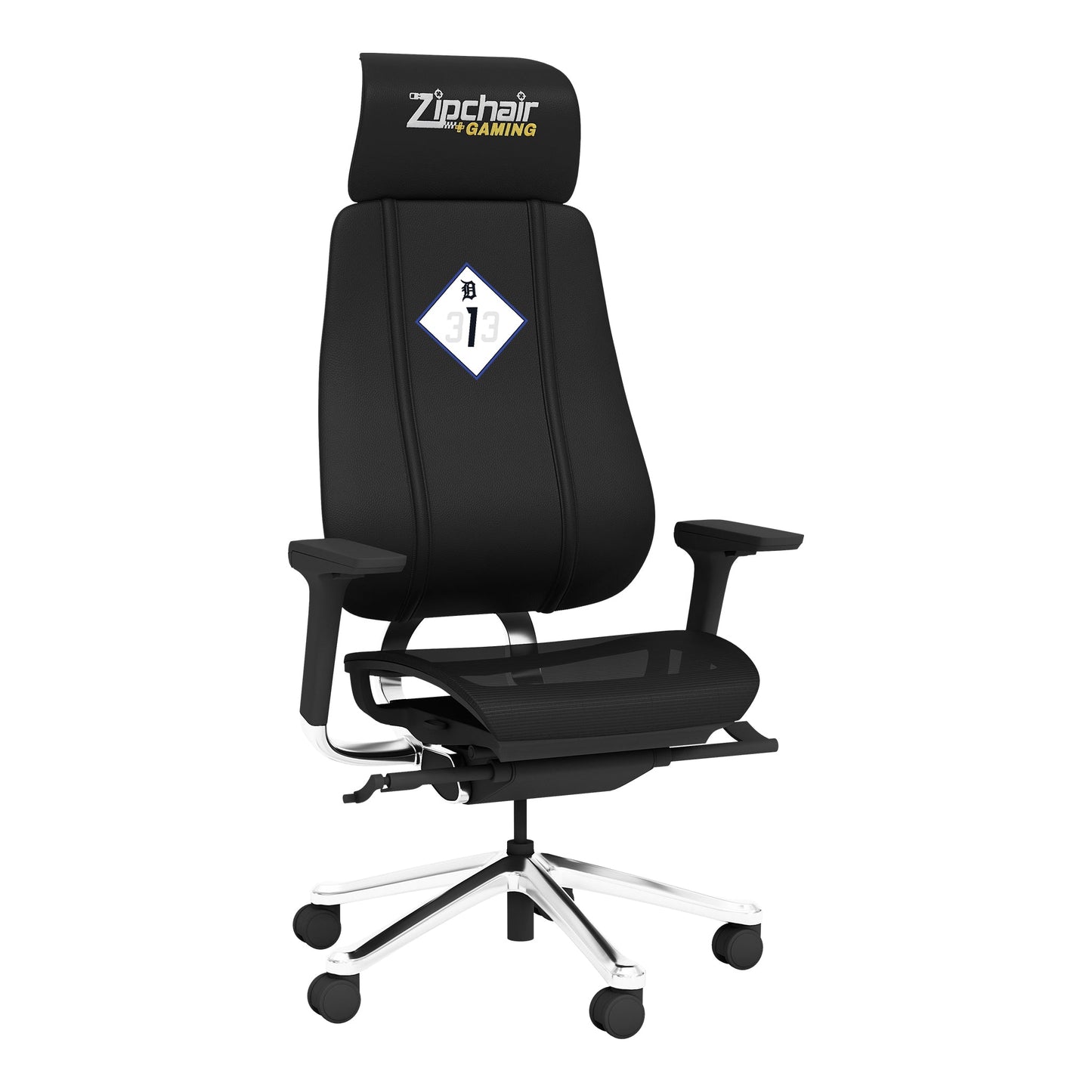 PhantomX Mesh Gaming Chair with Detroit Tigers City Connect 313 Logo