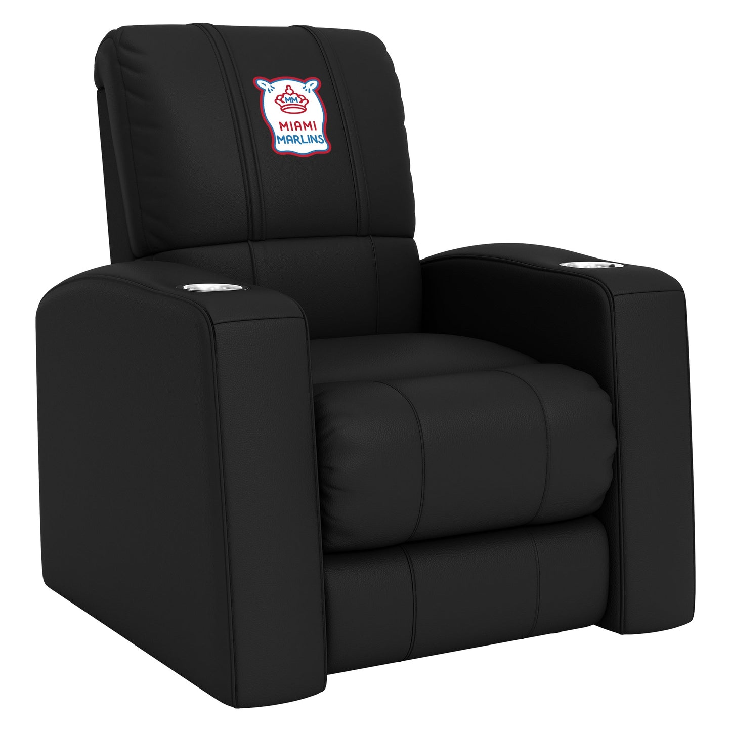 Relax Home Theater Recliner with Miami Marlins City Connect Secondary Logo