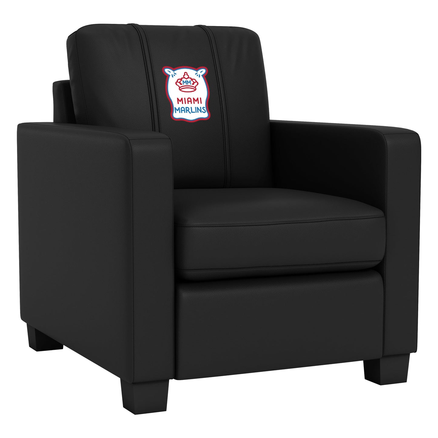 Dyno Stationary Club Chair with Miami Marlins City Connect Secondary Logo