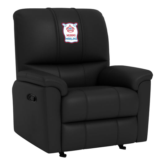 Rocker Recliner with Miami Marlins City Connect Secondary Logo