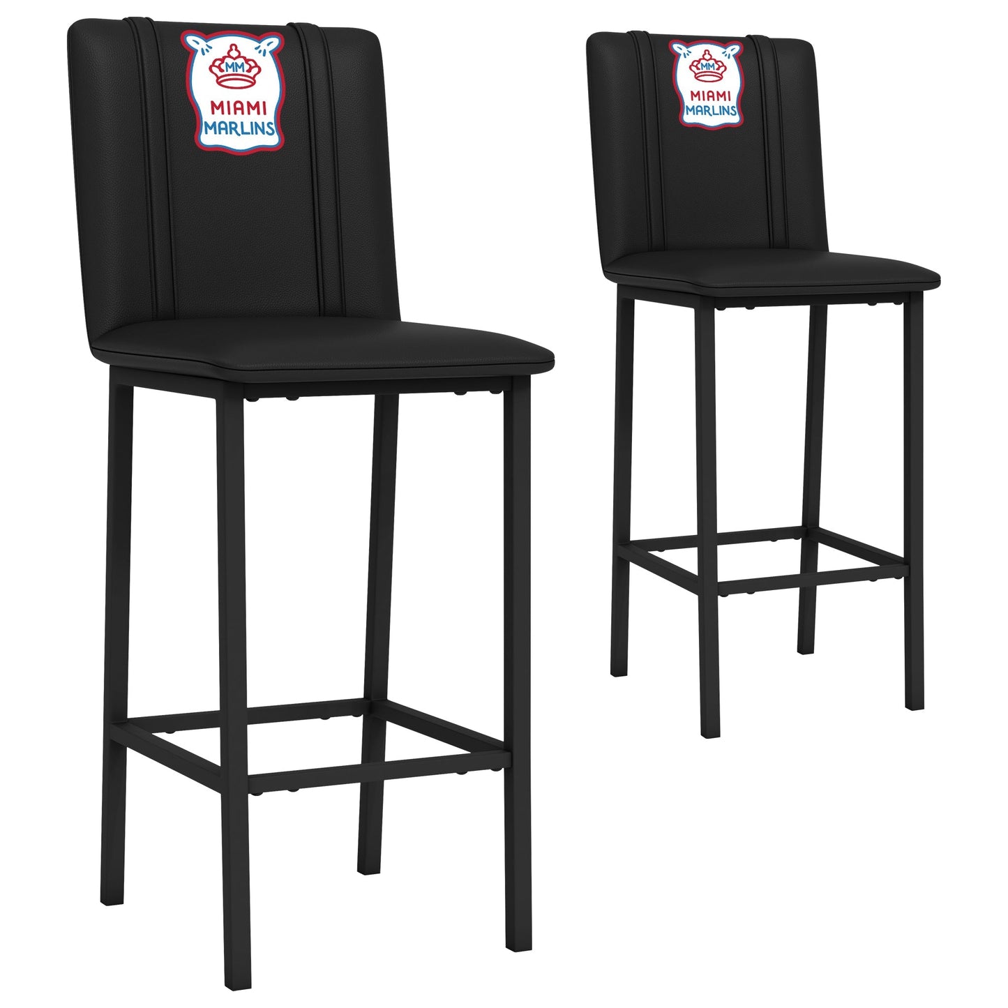 Bar Stool 500 with Miami Marlins City Connect Secondary Logo Set of 2