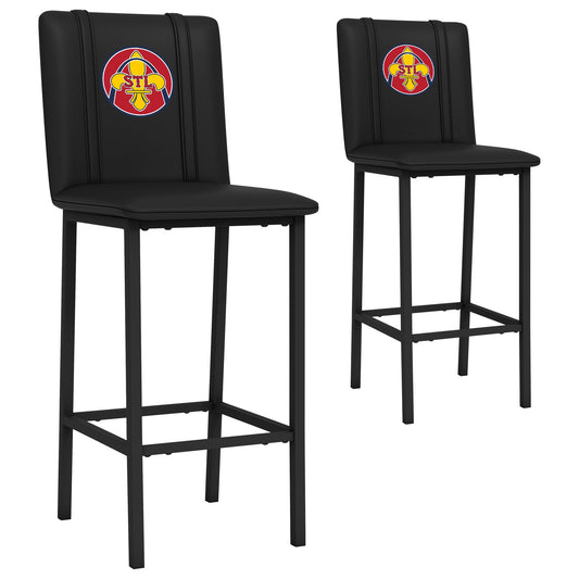 Bar Stool 500 with St Louis Cardinals City Connect STL Logo Set of 2