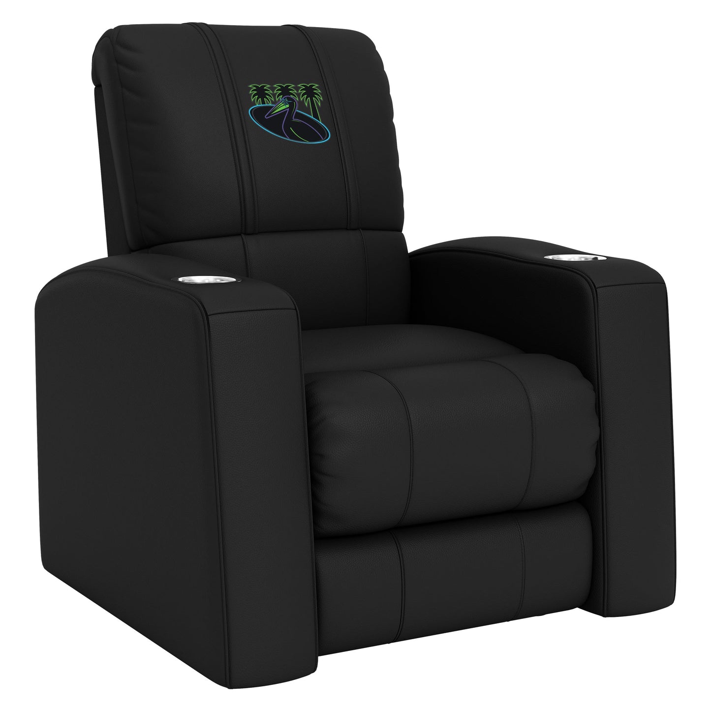 Relax Home Theater Recliner with Tampa Bay Rays City Connect Pelican Logo