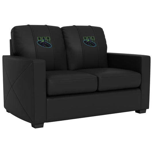 Silver Loveseat with Tampa Bay Rays City Connect Pelican Logo