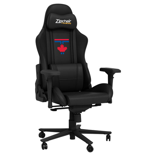 Xpression Pro Gaming Chair with Toronto Blue Jays City Connect Maple Leaf Logo