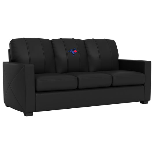 Silver Sofa with Toronto Blue Jays City Connect Head Logo