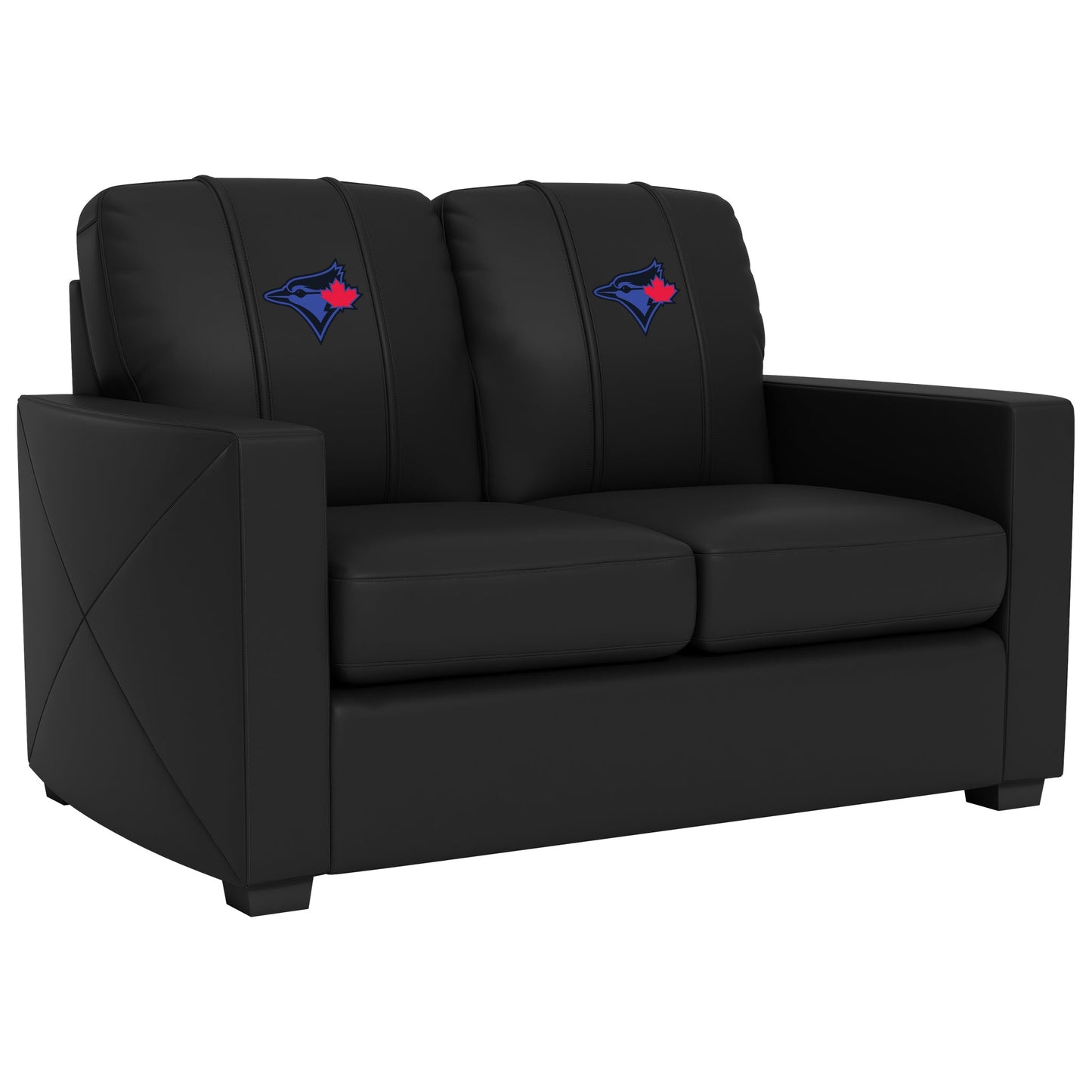 Silver Loveseat with Toronto Blue Jays City Connect Head Logo