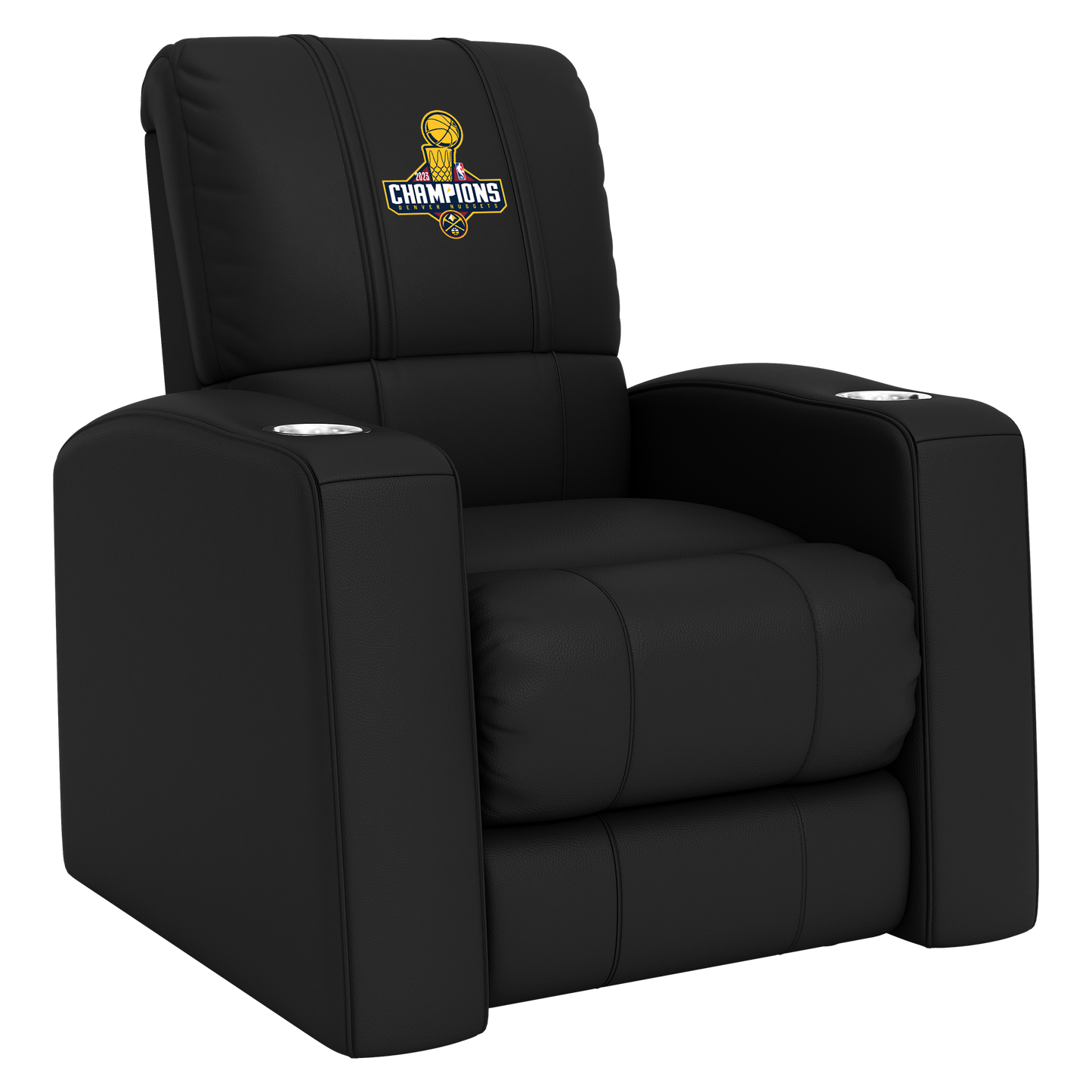 Relax Home Theater Recliner with Denver Nuggets 2023 Championship Logo