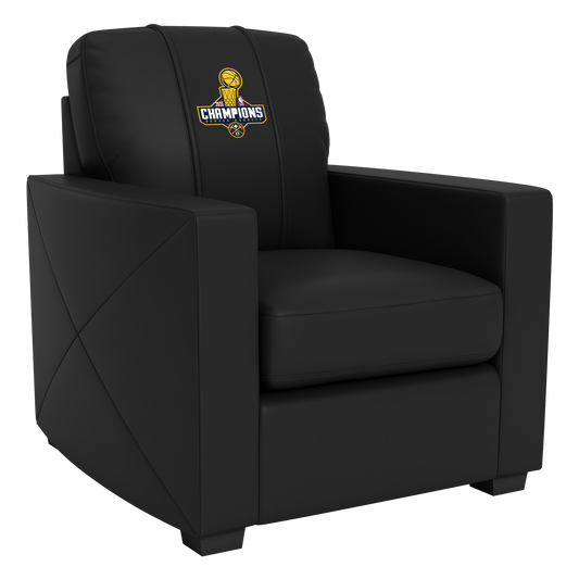 Silver Club Chair with Denver Nuggets 2023 Championship Logo