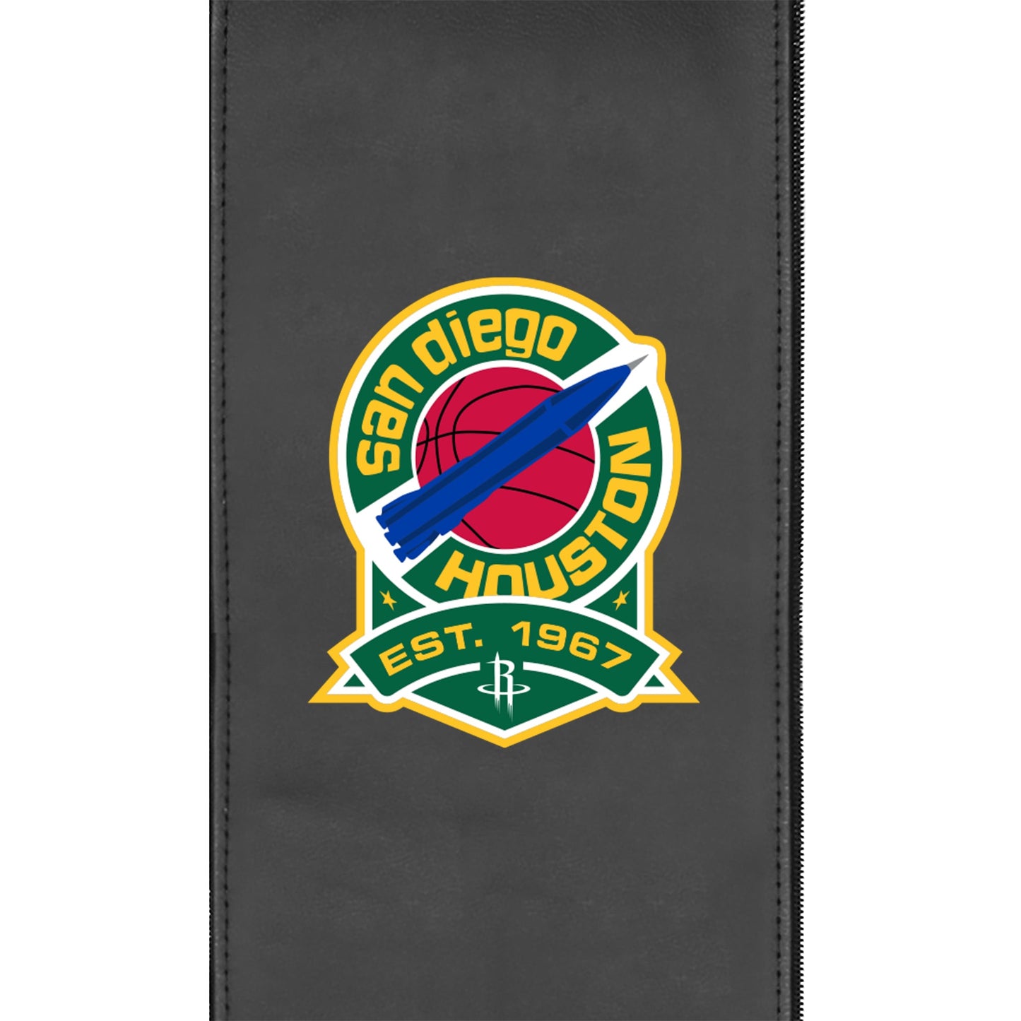 Silver Club Chair with Houston Rockets Team Commemorative Logo