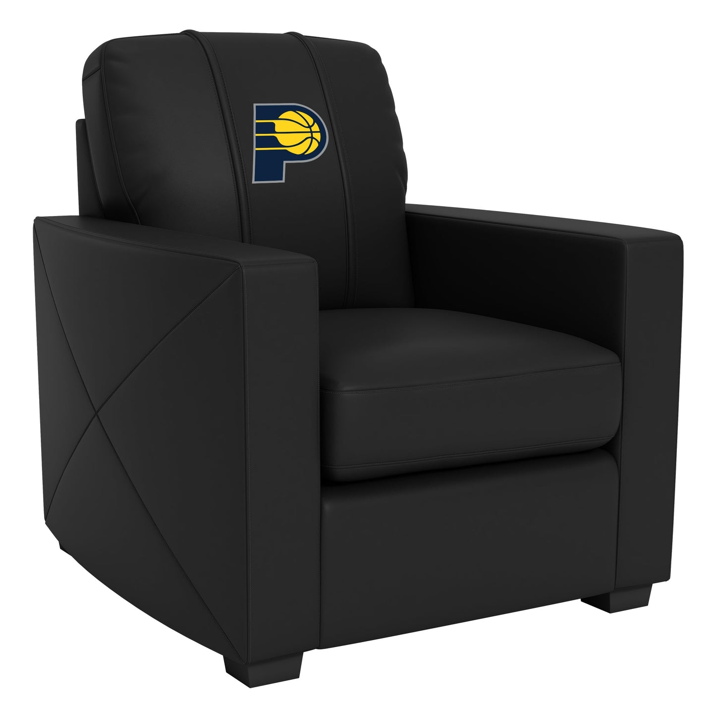 Silver Club Chair with Indiana Pacers Primary Logo