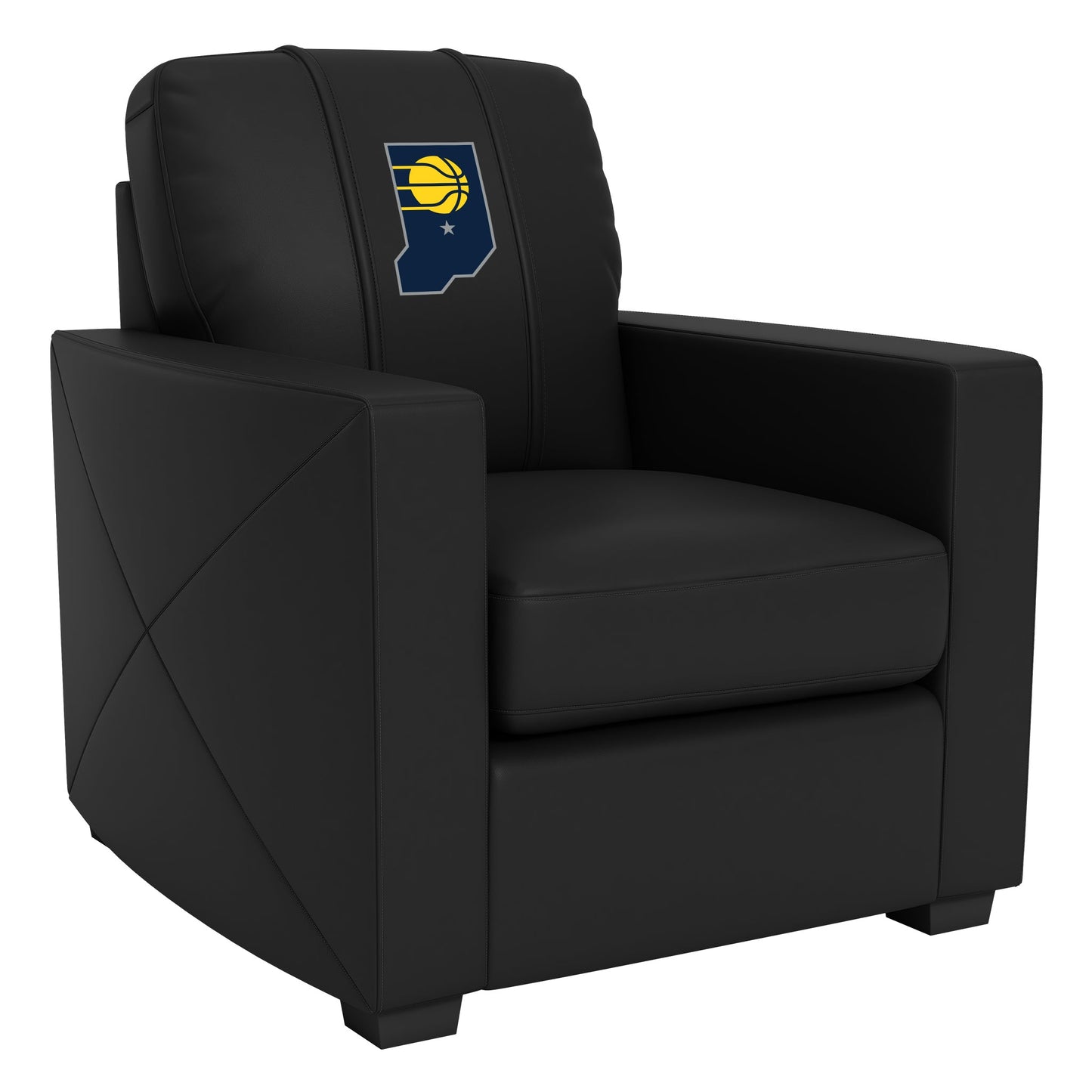 Silver Club Chair with Indiana Pacers Secondary Logo
