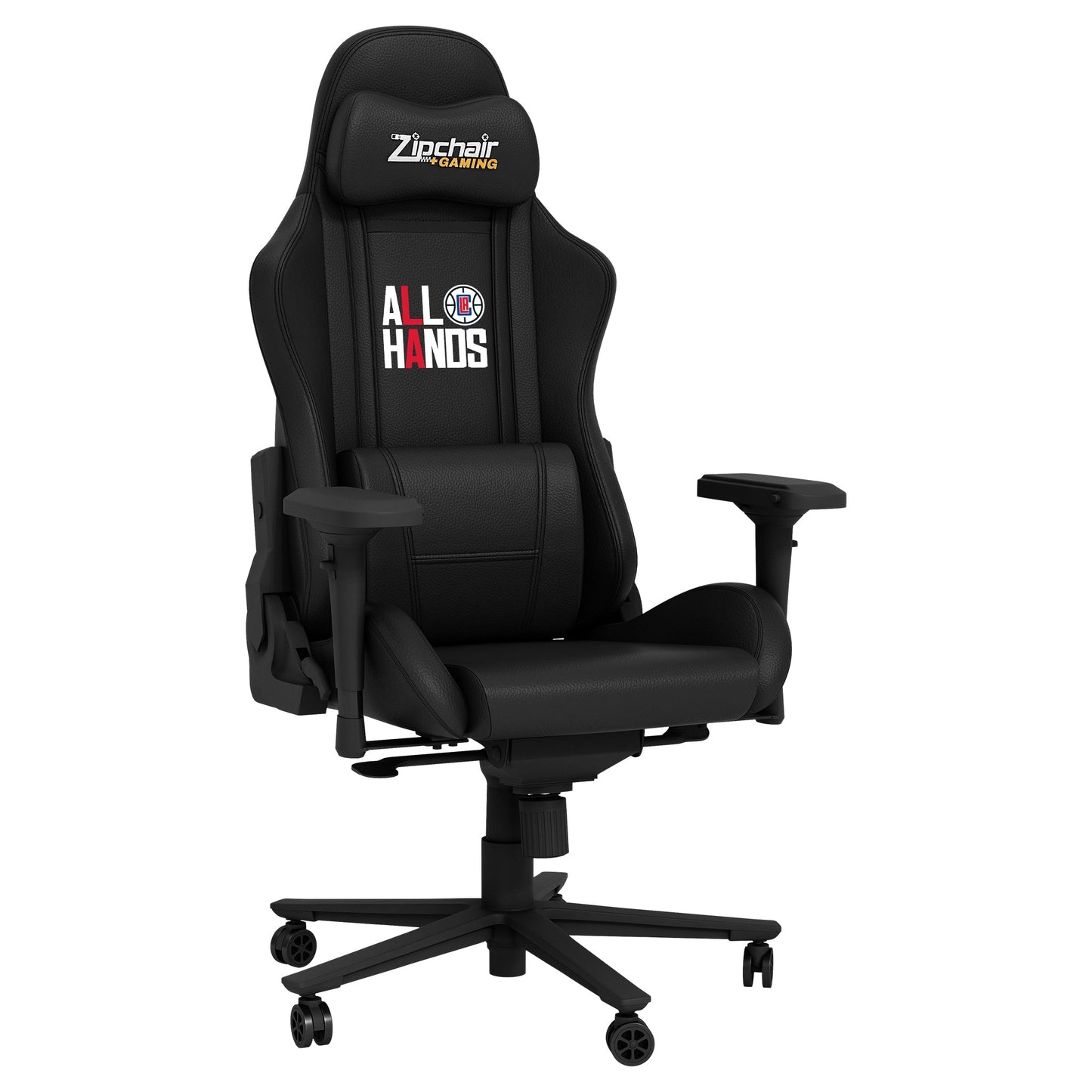 Xpression Pro Gaming Chair with Los Angeles Clippers All Hands Playoffs Logo