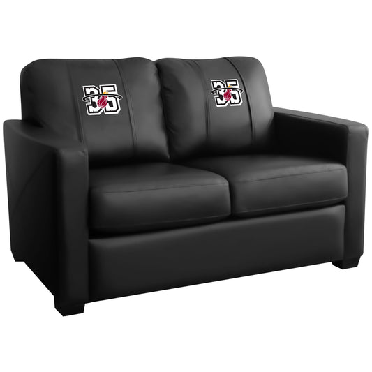 Silver Loveseat Miami Heat Team Commemorative Logo