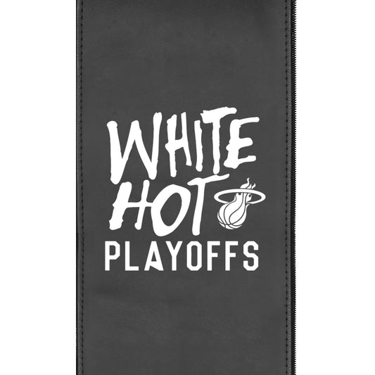 Miami Heat White Hot Playoffs Logo Panel
