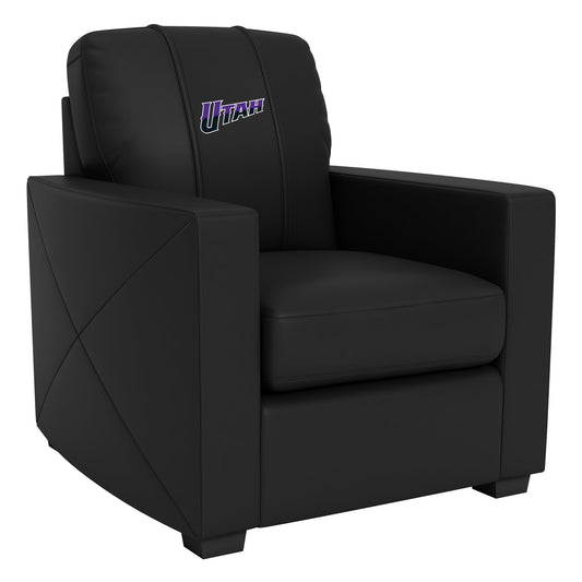 Silver Club Chair with Utah Jazz Alternate Logo