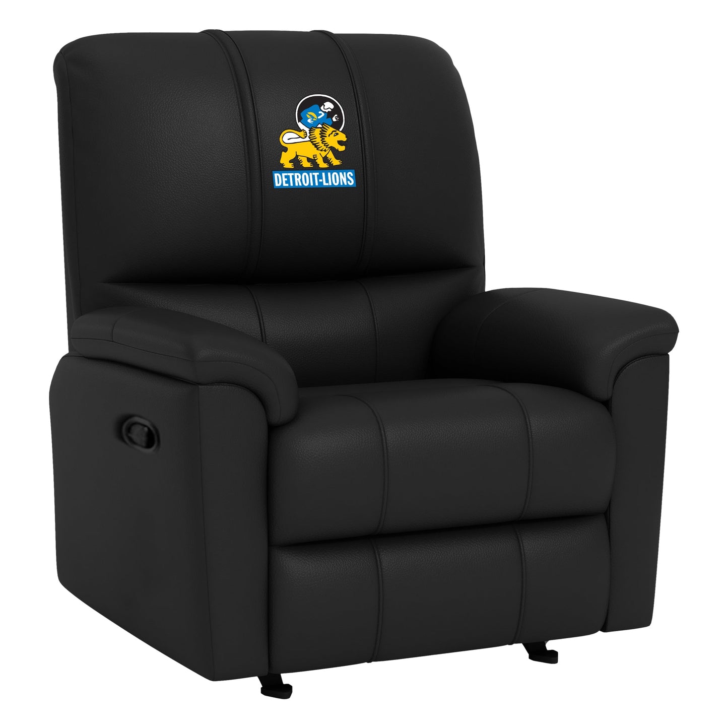 Rocker Recliner with Detroit Lions Classic Logo
