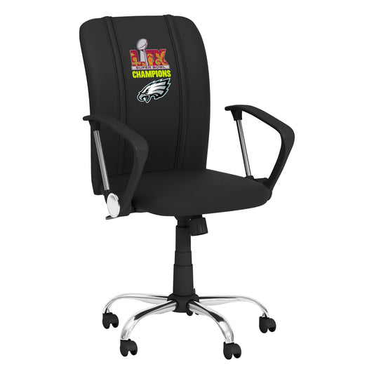 Curve Task Chair with  Philadelphia Eagles Super Bowl LIX Champions Logo